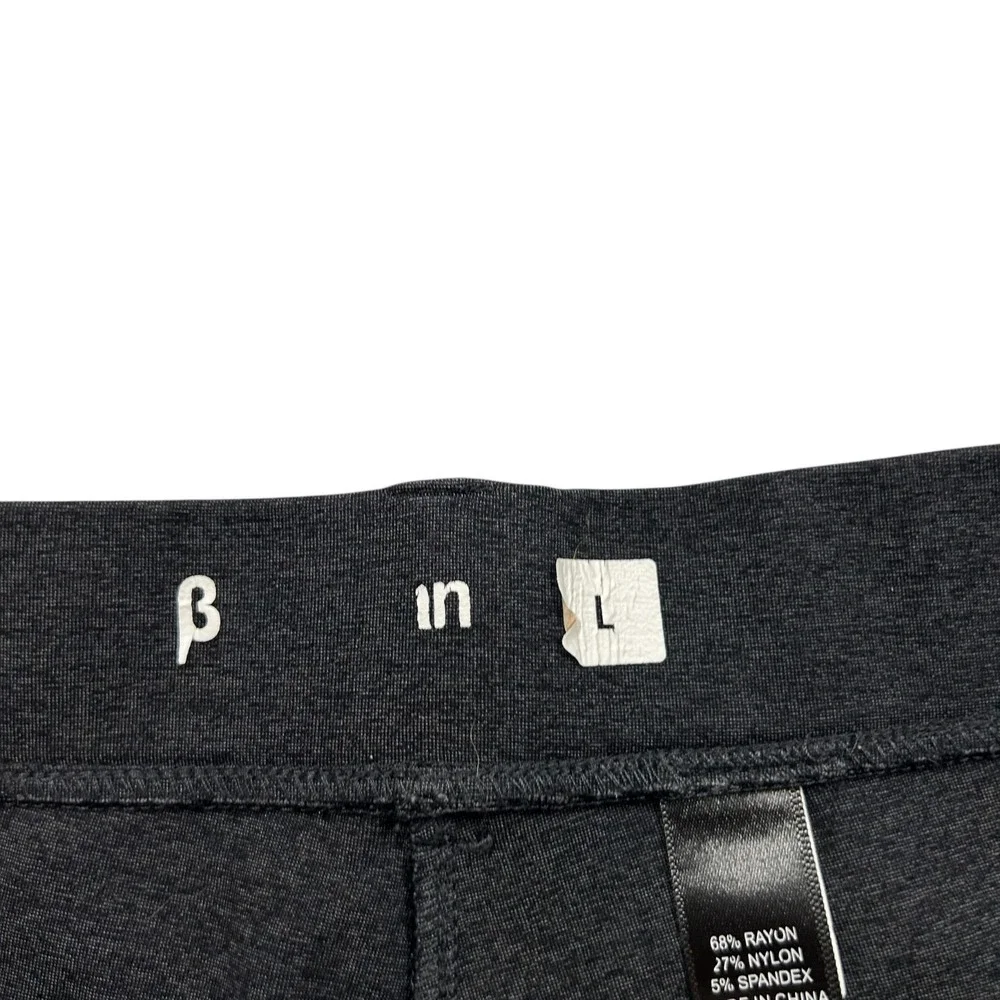 Betabrand Pants Women's Large‎ Gray Ponte Dress Pants Stretch Knit Comfy Work 1